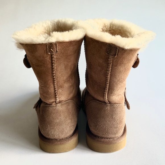 Unbranded Tan Suede Genuine Leather Sheepskin Lining Mid Calf Boots size 9 - Picture 9 of 14